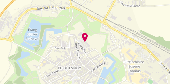 Plan de Centre Lowendal, Rue Juhel, 59530 Le Quesnoy