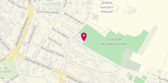 Plan de Golf Club de Valenciennes, 33 Rue du Chemin Vert, 59770 Marly