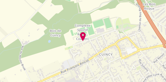 Plan de Complexe Sportif Roger Couder, 406 Rue du Marais, 59553 Cuincy