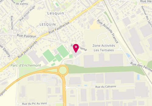 Plan de Union Sportive de Lesquin, 32 Rue d'Iéna, 59810 Lesquin