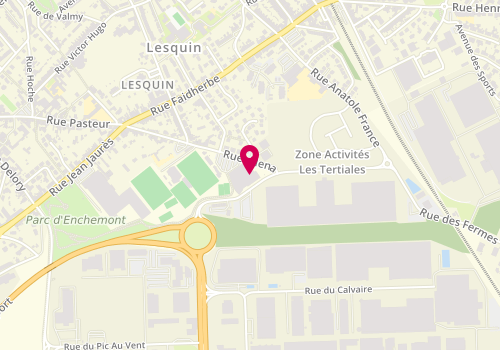 Plan de Espace Sportif Teddy Riner, 32 Rue d'Iéna, 59810 Lesquin