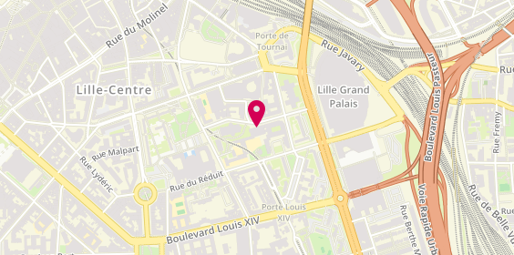 Plan de Sports de contact Lille Etudiants Club, 156 Rue Charles Debierre, 59000 Lille