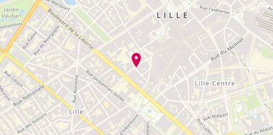 Plan de Club Gymnique de Lille, 17 Bis Rue Jean Sans Peur, 59800 Lille