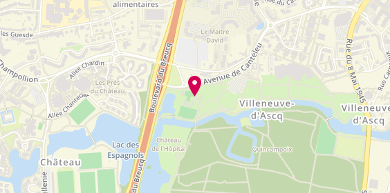 Plan de Poney Club Villeneuve d'Ascq, avenue de Canteleu, 59650 Villeneuve-d'Ascq