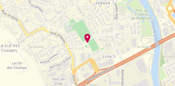 Plan de Complexe Sportif Jean-Barthelemy Cibié, avenue du Stade, 59118 Wambrechies