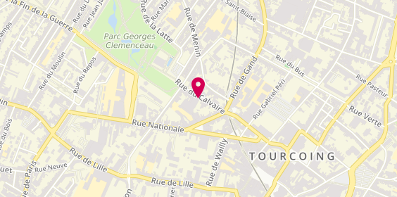 Plan de Palais des Sports, 27 Rue du Calvaire, 59200 Tourcoing